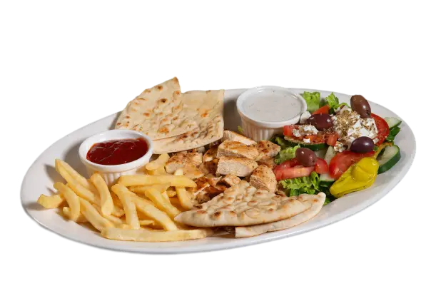 Chicken Souvlaki Platter